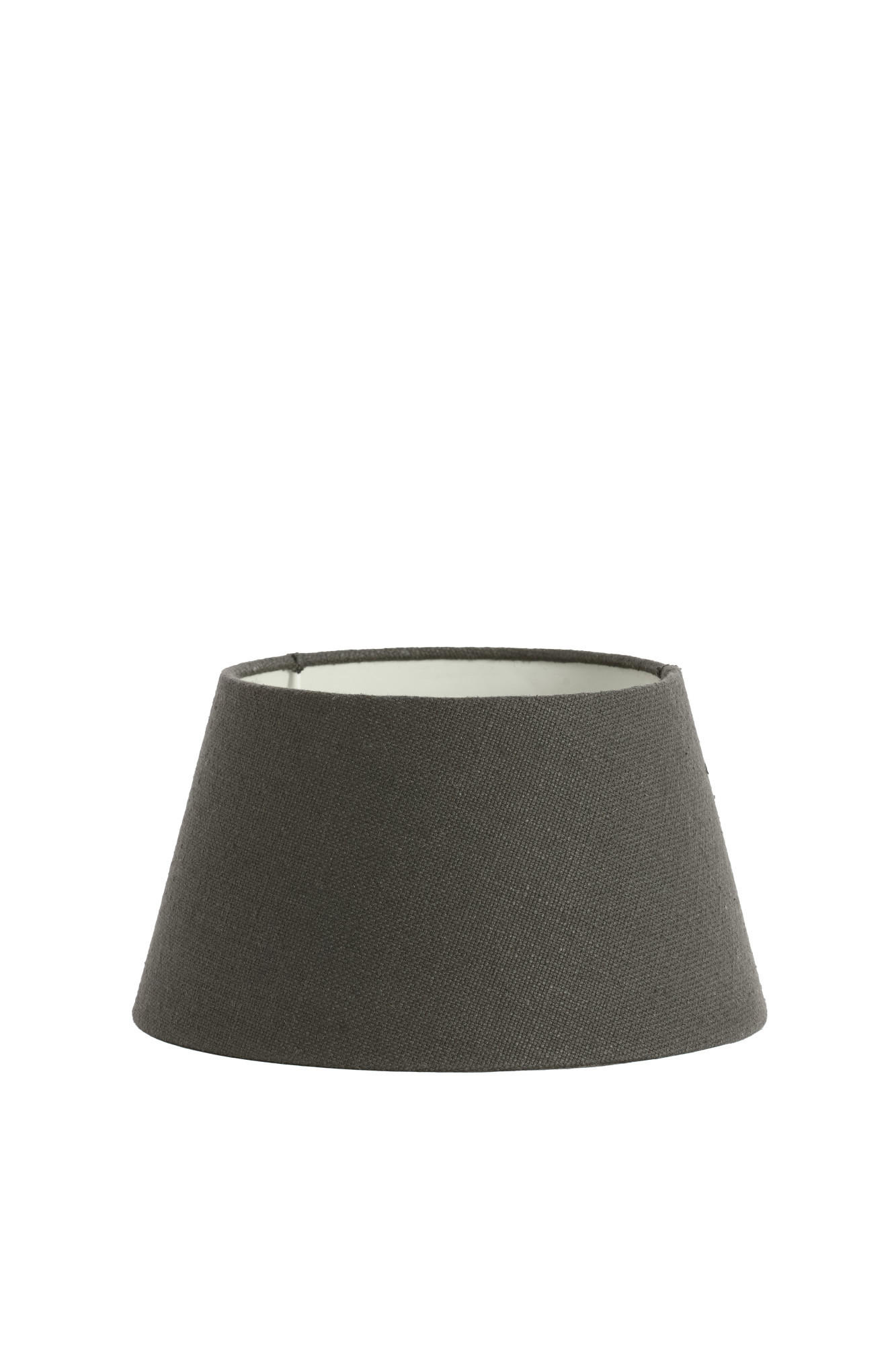 LAMPENSCHIRM Livigno Grau Ø25/14 cm - Grau, Textil (25/18/14cm) - Light & Living