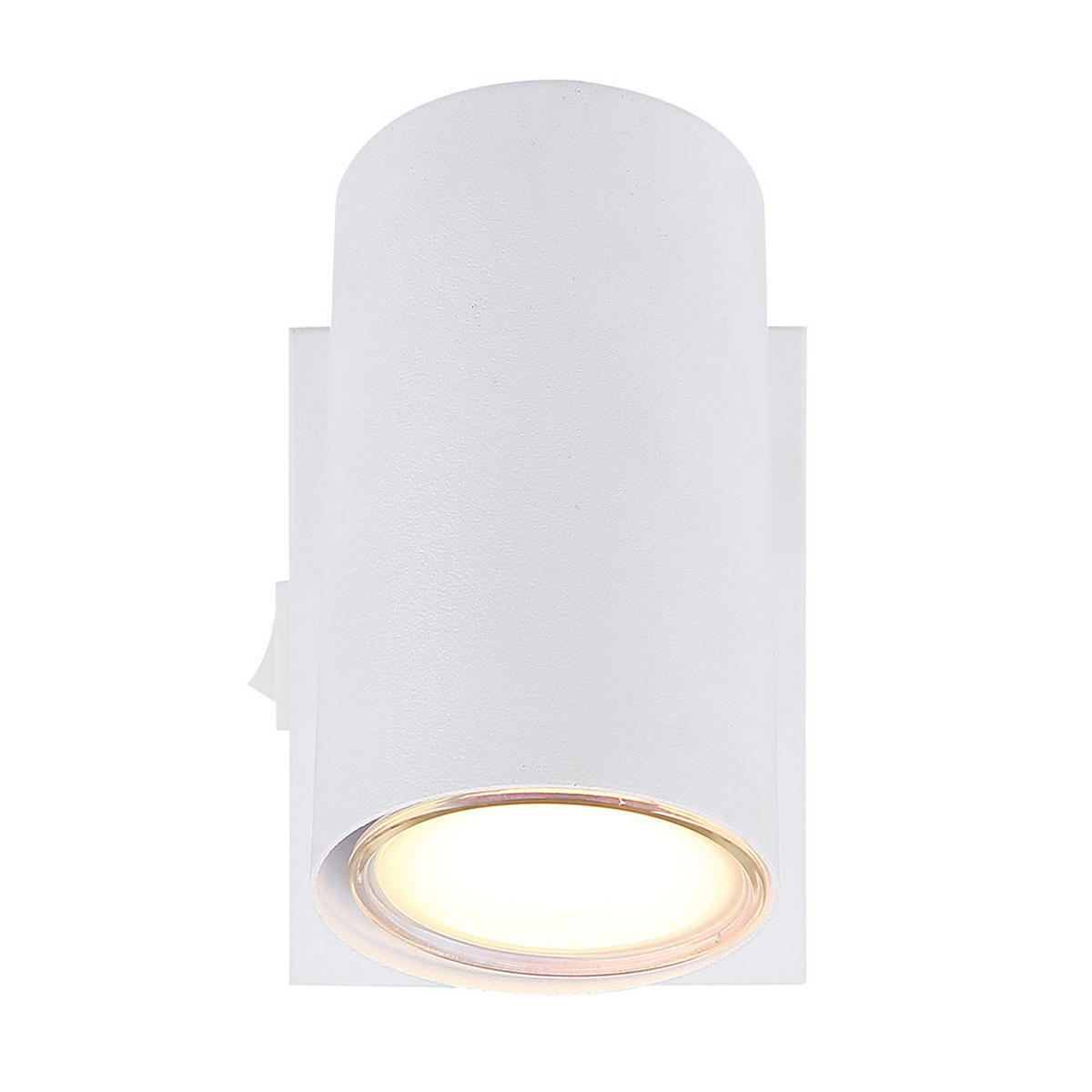 WANDLEUCHTE ROBBY verchromt Weiß - Weiß, Metall (7/10/12cm) - Globo Lighting