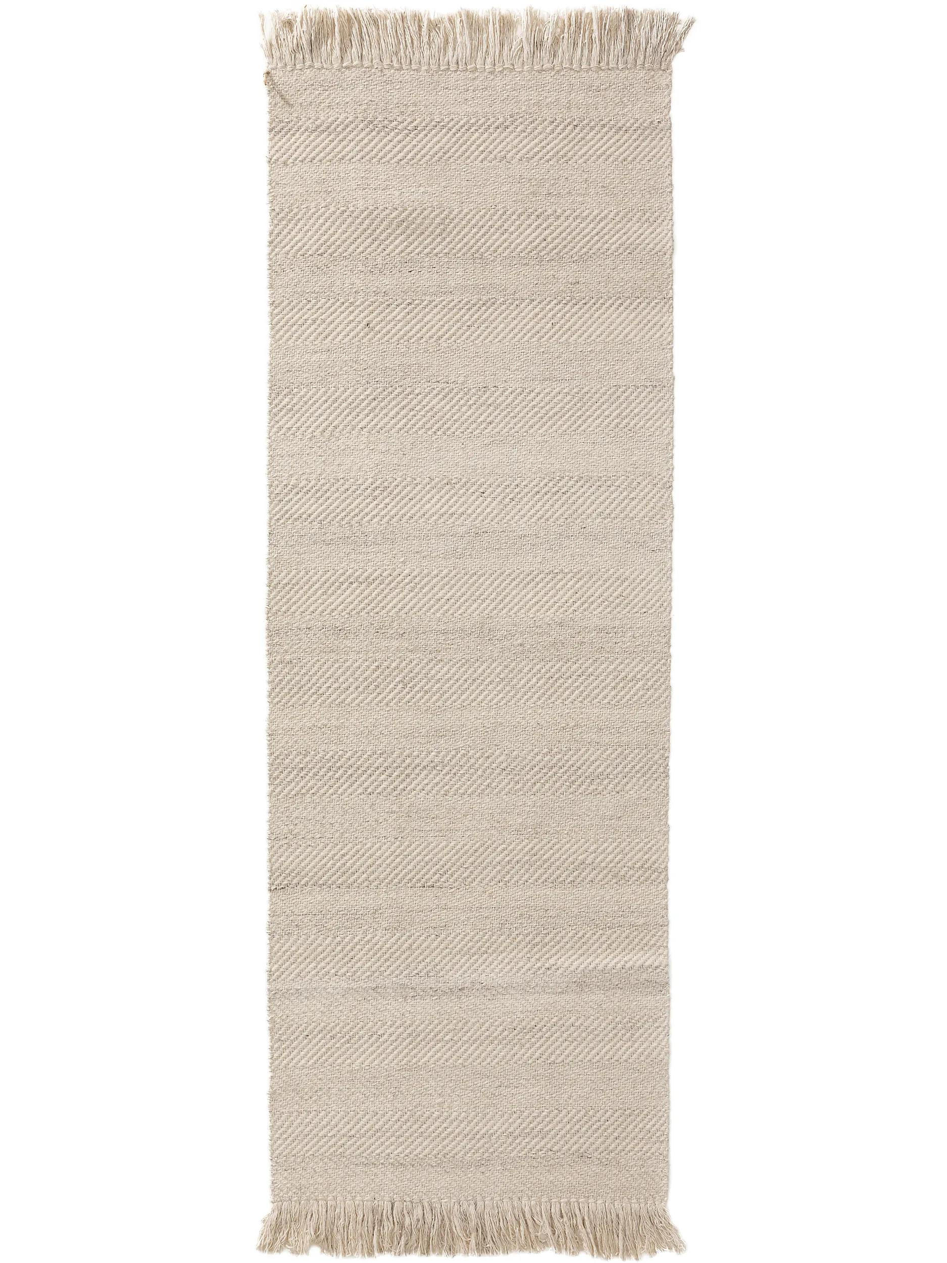 VOLNENA tekaška pregrinjalo Lars kremna 70x200 cm - krem, tekstil/naravni materiali (70/200cm) - benuta Pure