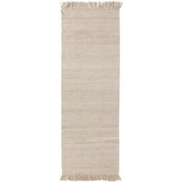 WOLLTEPPICH-LÄUFER Lars Cream 70x200 cm - Creme, Naturmaterialien/Textil (70/200cm) - benuta Pure