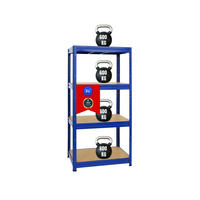 SCHWERLASTREGAL Dino 180x90x60 cm Fachlast 600 kg Blau - Blau, Metall (90/180/60cm) - PROREGAL