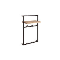 GARDEROBE RAICA Schwarz Akazie - Schwarz, Metall (51/80/30cm) - KAWOLA