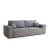 SOFA MIT SCHLAFFUNKTION Milos Grau Webstoff - Schwarz/Grau, Holz/Holzwerkstoff (255/70/105cm) - Maison de Reve