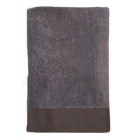 BADETUCH Velours uni Shady Grau 90x160 370g/m² - Grau, Textil (90/160cm) - LE COMPTOIR DE LA PLAGE