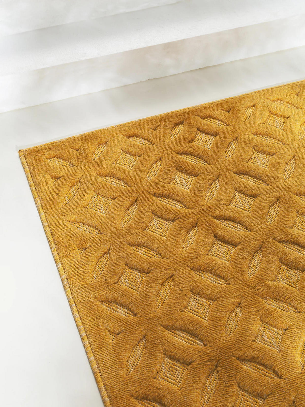 VNITŘNÍ a venkovní koberec Bonte Žlutá 200x290 cm - žlutá, textil/umělá hmota (200/290cm) - benuta Nest