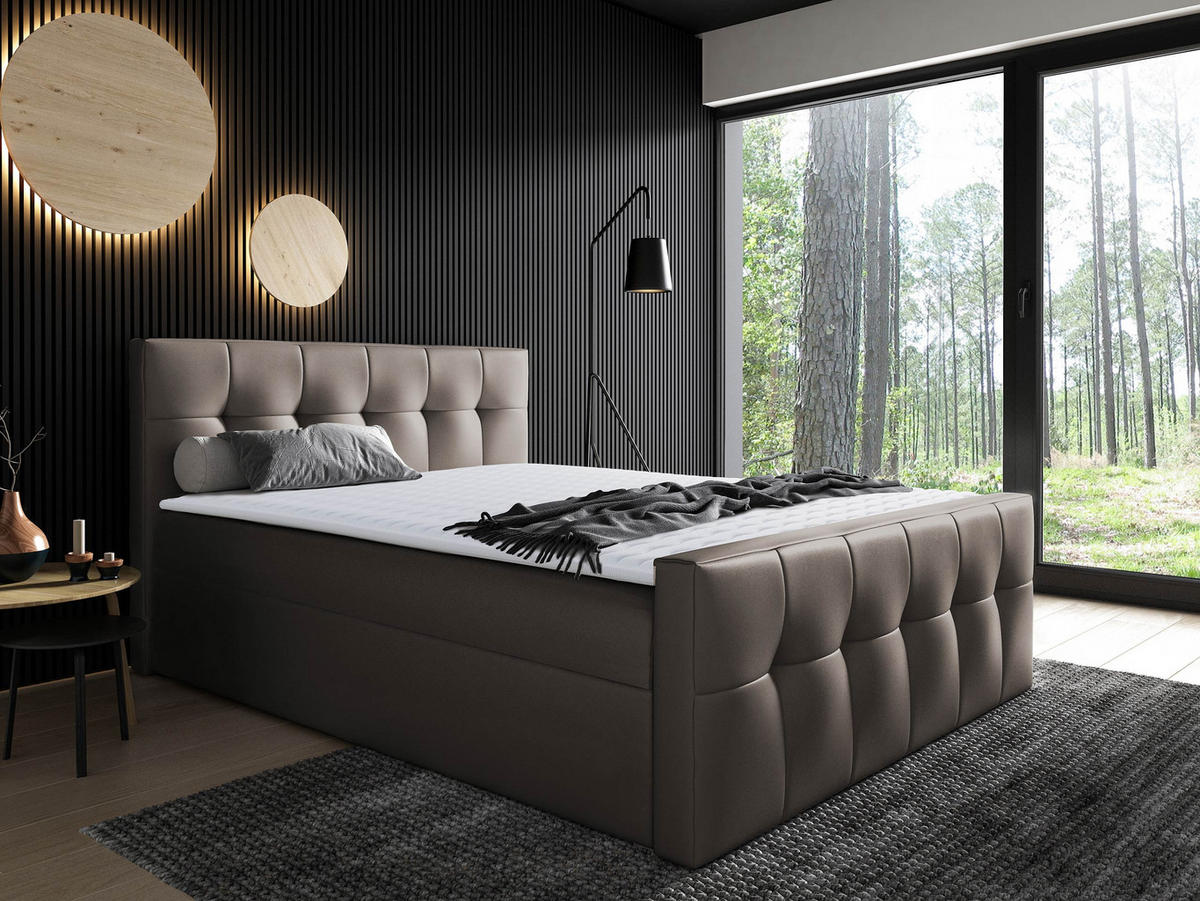 BOXBETT Malibu - Braun, Holz (120/200cm) - MIRJAN24