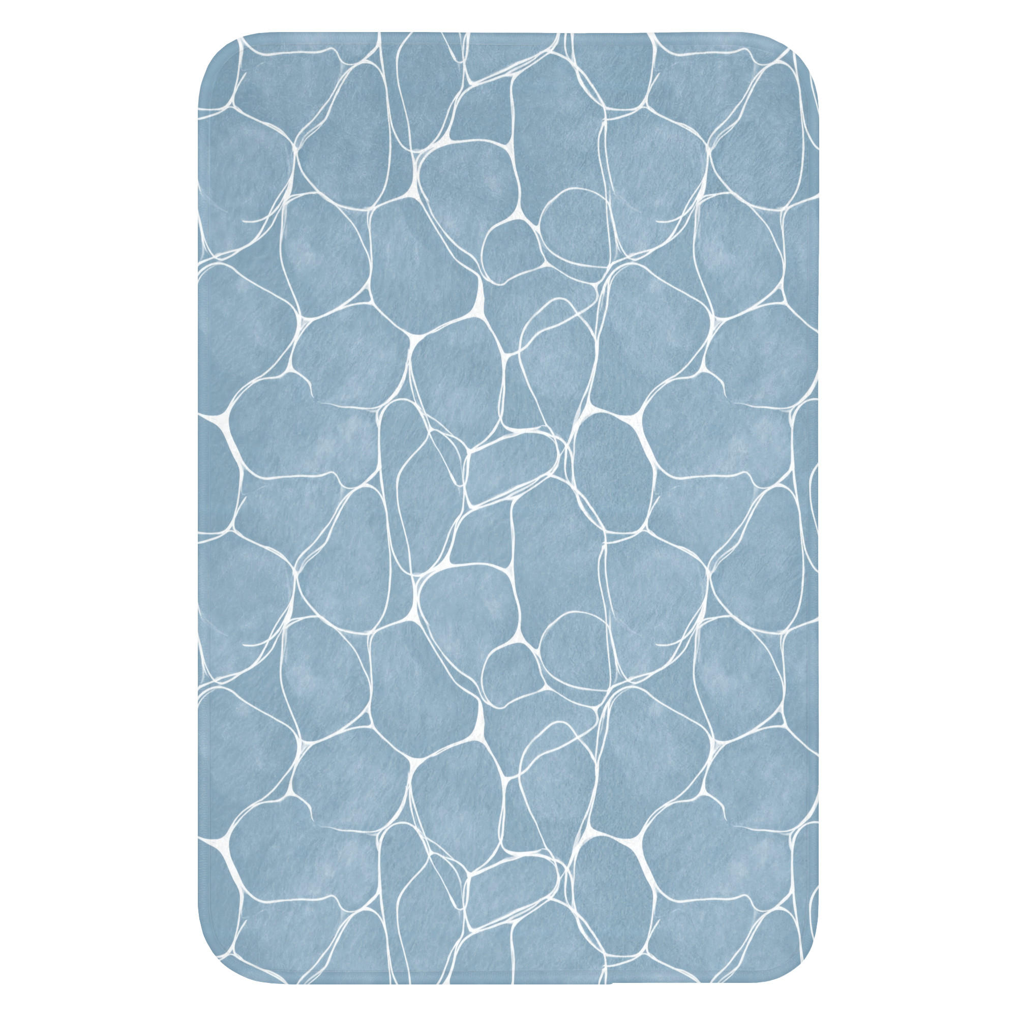 OnlyWow WC PŘEDLOŽKA Organic - vzor - modrá 40x60 cm