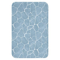 WC PŘEDLOŽKA Organic - vzor - modrá 40x60 cm - světle modrá, textil/plast (40/1cm) - OnlyWow
