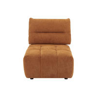 SESSEL mit gerader Rückenlehne - 1 Person - Stoff - Terracotta - - Terracotta, Textil (86/93/123cm) - Vente-Unique