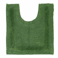 WC-VORLEGER 50/55 cm, 100% Baumwolle, wendbar - Smaragdgrün, Textil (50/55cm) - Homescapes