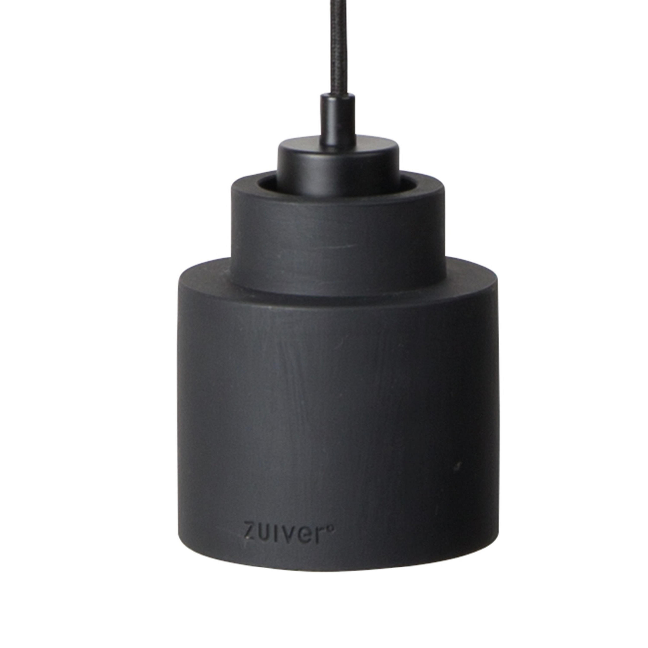 PENDELLEUCHTE Left Beton 11x11 cm Schwarz - Schwarz, Stein (11/11/150cm) - Zuiver