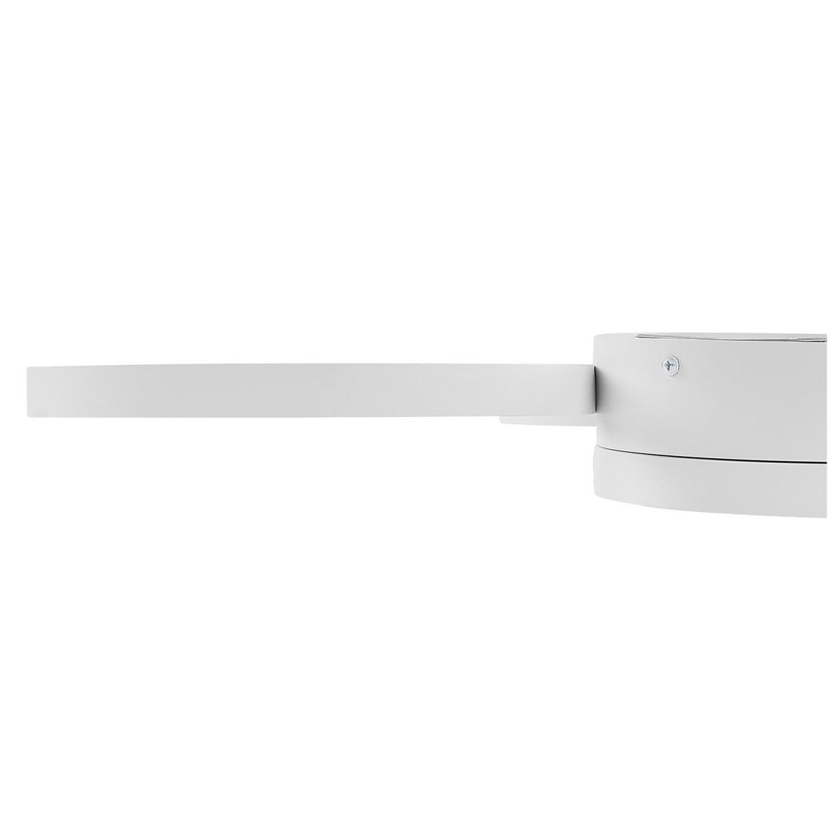 DECKENLEUCHTE Agnat 40/45/7 cm - Weiß, Metall (40/45/7cm) - Beliani