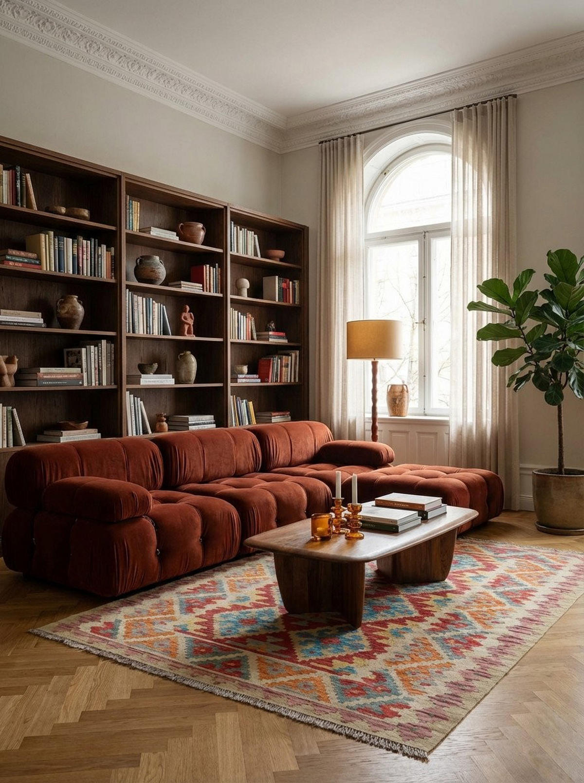 HANDWEBTEPPICH Kelim Gashgai Rot 197/155 cm Schurwolle - Rot, Textil (155/197cm) - Looma