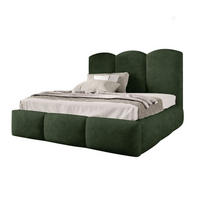 POLSTERBETT BAILEY Bettkasten Lattenrost 200x200 Dunkelgrün - Smaragdgrün, Holz (200/200cm) - Furnistar
