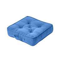 SITZKISSEN Rajput blau 40/40/8 cm - Blau, Textil (40/40/8cm) - Homescapes