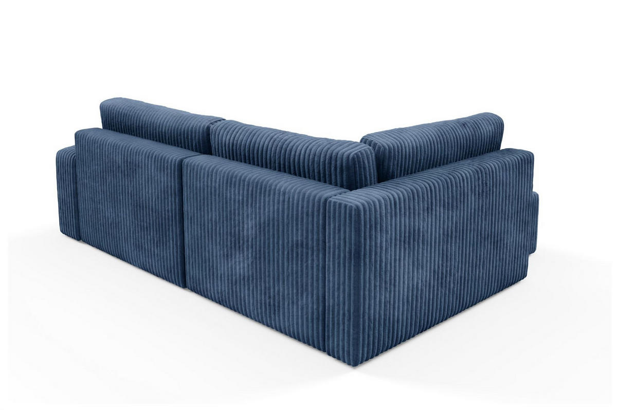 ECKSOFA Natalia Xl - Dunkelblau, Holzwerkstoff/Textil (182/245cm) - Fun Möbel