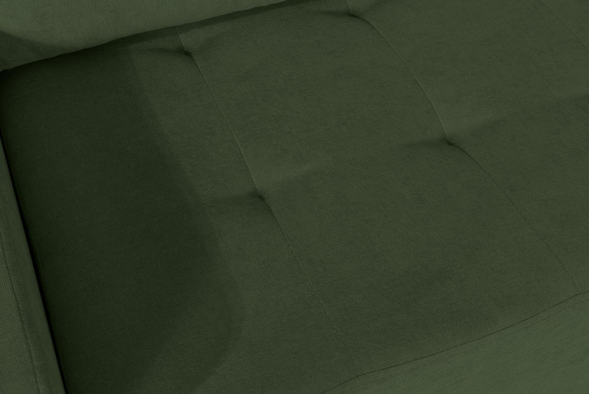 ECKSOFA Larelle Hellbeige Chenille 245 cm - Ecru/Schwarz, Textil/Metall (200/245cm) - Selsey
