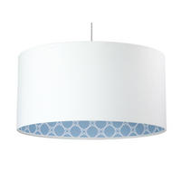 HÄNGELEUCHTE Blau 60/30 cm - Blau/Weiß, Kunststoff (60/1.1/30cm) - ONZENO
