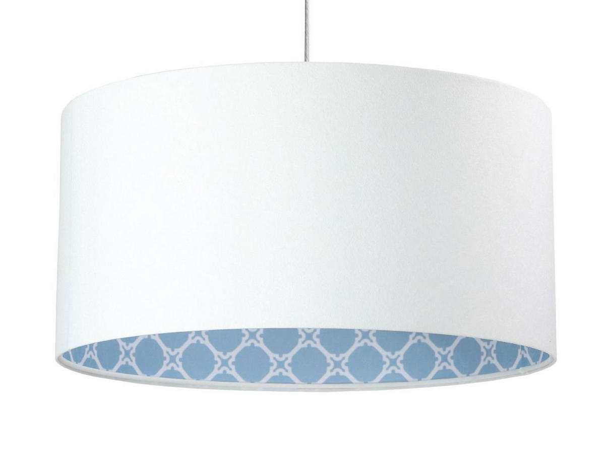 HÄNGELEUCHTE Blau 40/20 cm - Blau/Weiß, Kunststoff (40/0.6/20cm) - ONZENO