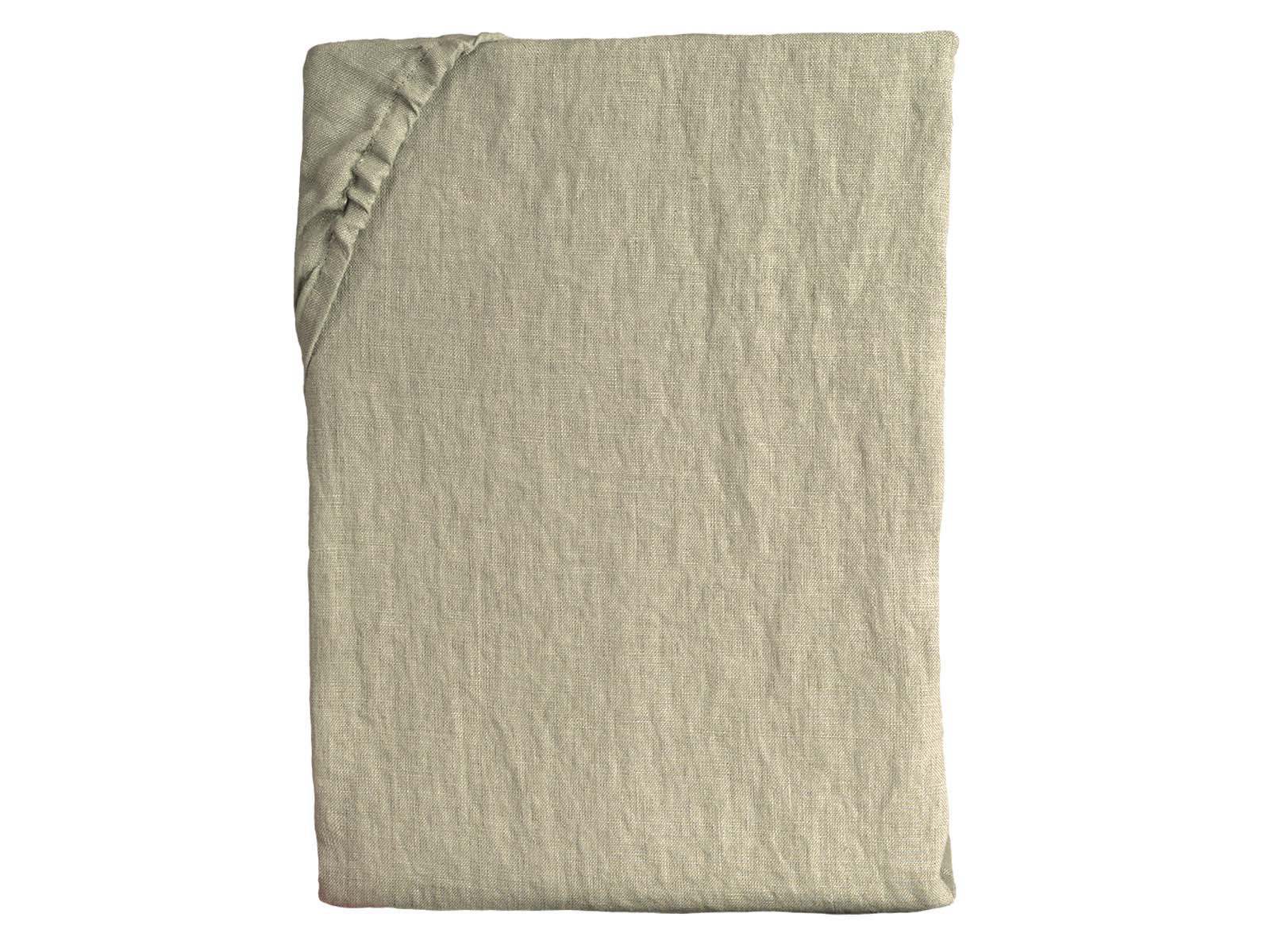 SPANNBETTTUCH reines Leinen leinen-taupe 90/200 cm - Taupe, Naturmaterialien (90/200cm) - beties Heimtextil