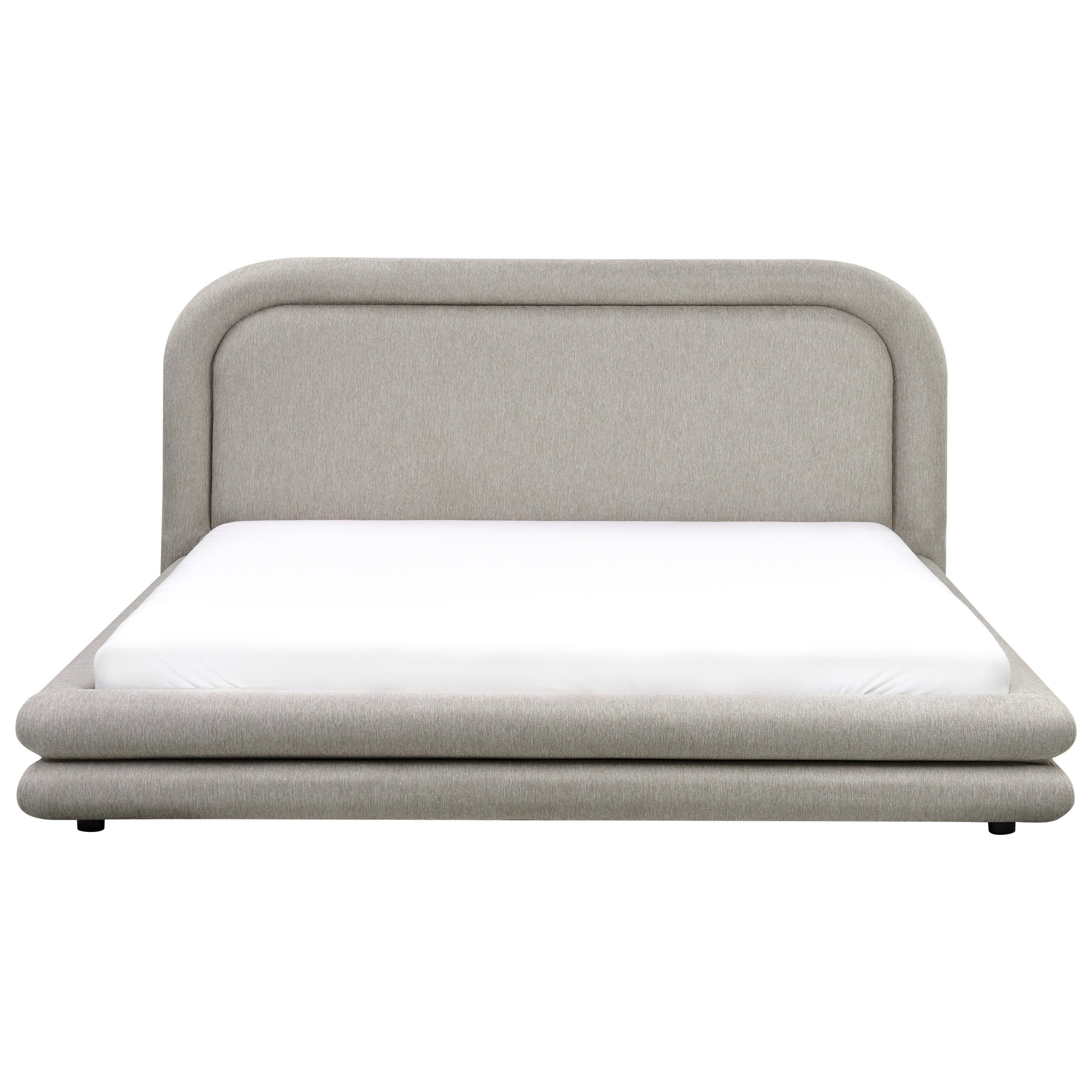 POLSTERBETT mit Lattenrost 180x200 cm Beige Lavardens - Taupe, Textil (180/200cm) - Beliani