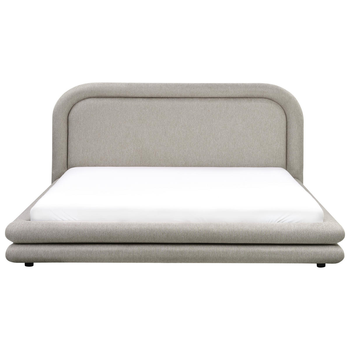 POLSTERBETT mit Lattenrost 180x200 cm Beige Lavardens - Taupe, Textil (180/200cm) - Beliani