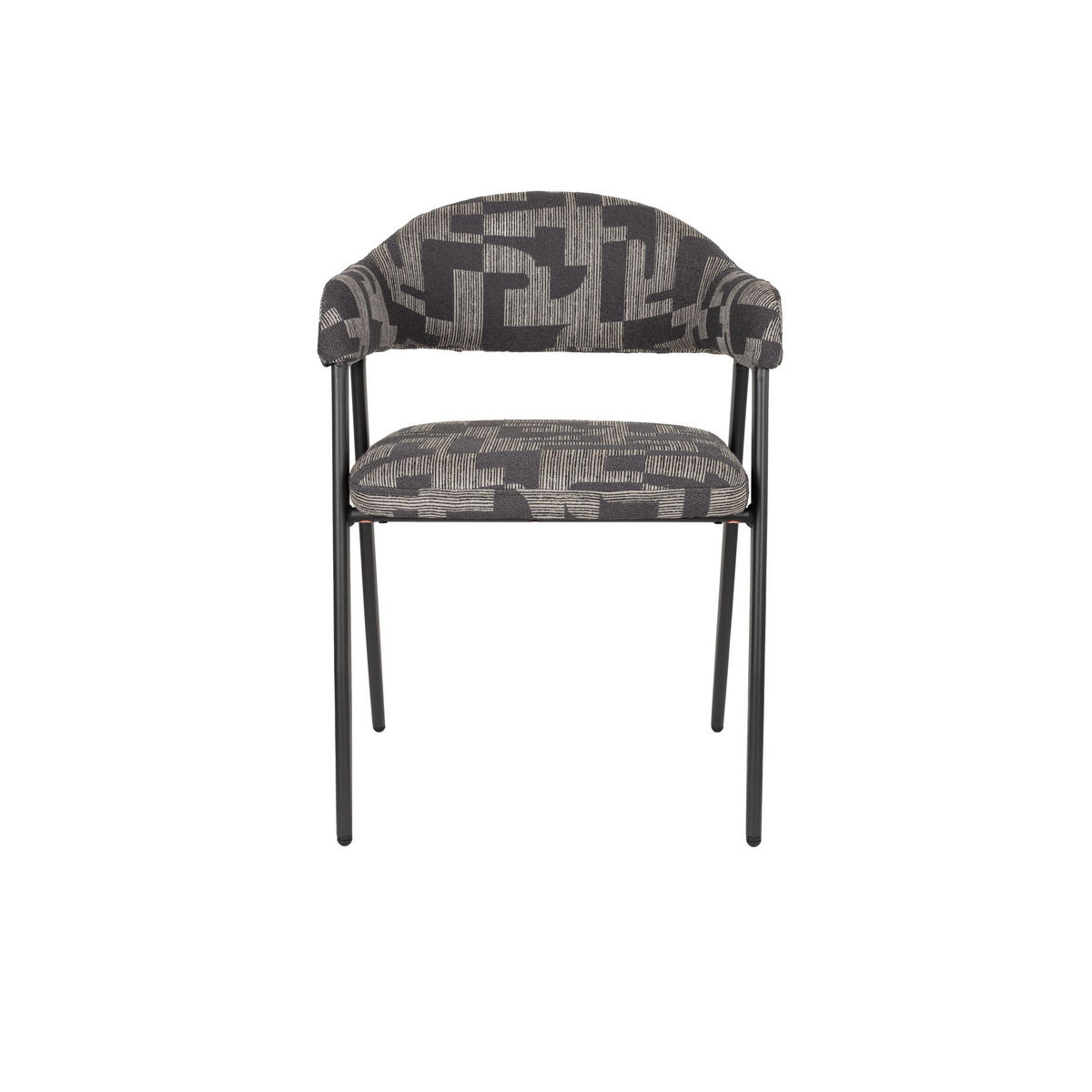 ESSZIMMERSTÜHLE Miyo Dunkelbraun - 2 er Set - Dunkelblau, Metall (55/81/58cm) - Dutchbone