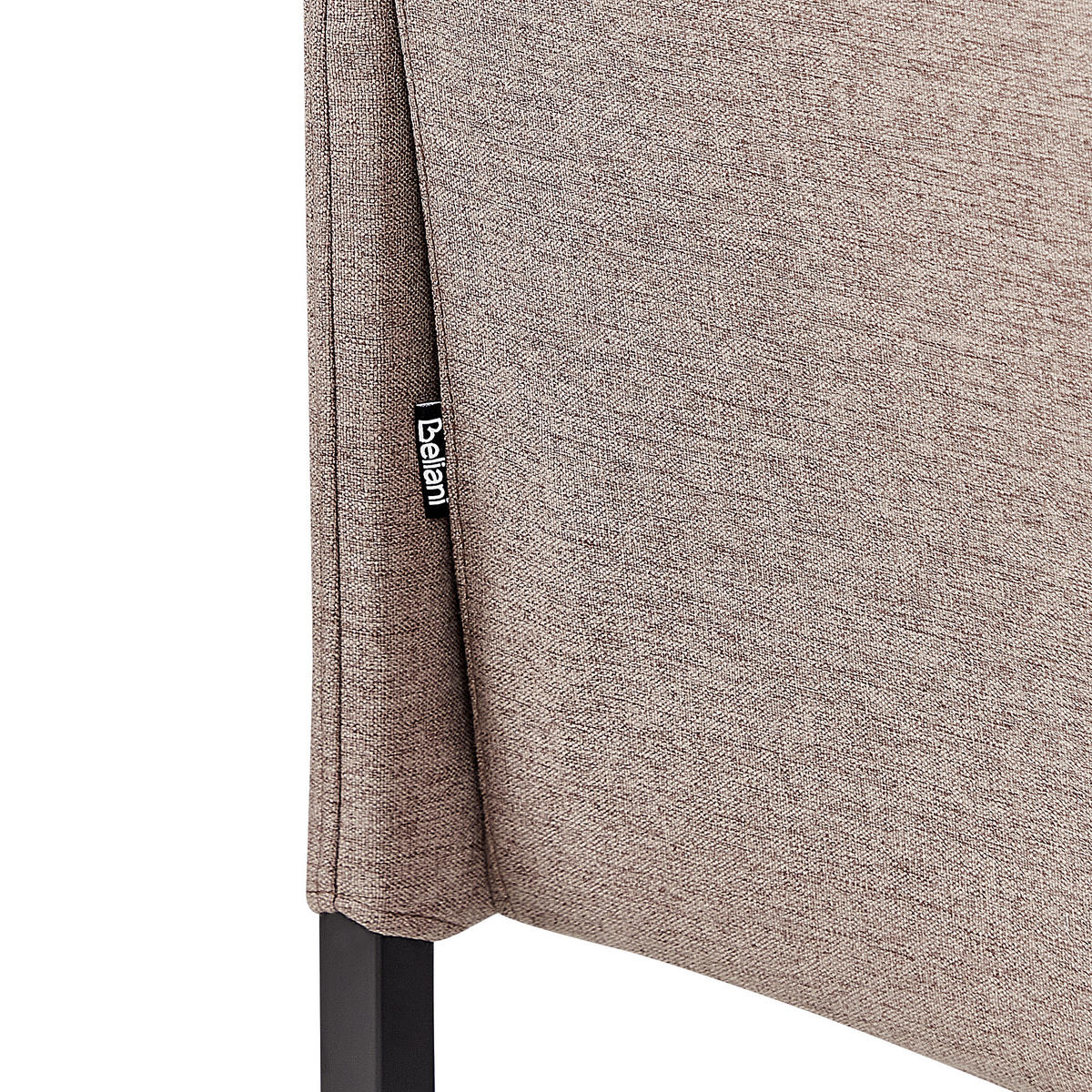 2-SITZER-SOFA hellbraun Lahti - Schwarz/Braun, Textil (124/70/70cm) - Beliani