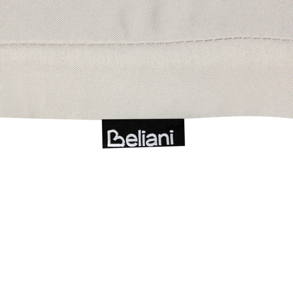 SITZAUFLAGEN 2er-Set Taupe 42/95 cm Maui Premium - Taupe, Textil (95/5/42cm) - Beliani