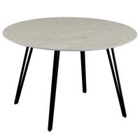 ESSTISCH - rund - Grau, Holzwerkstoff/Metall (120/120/75cm) - home24