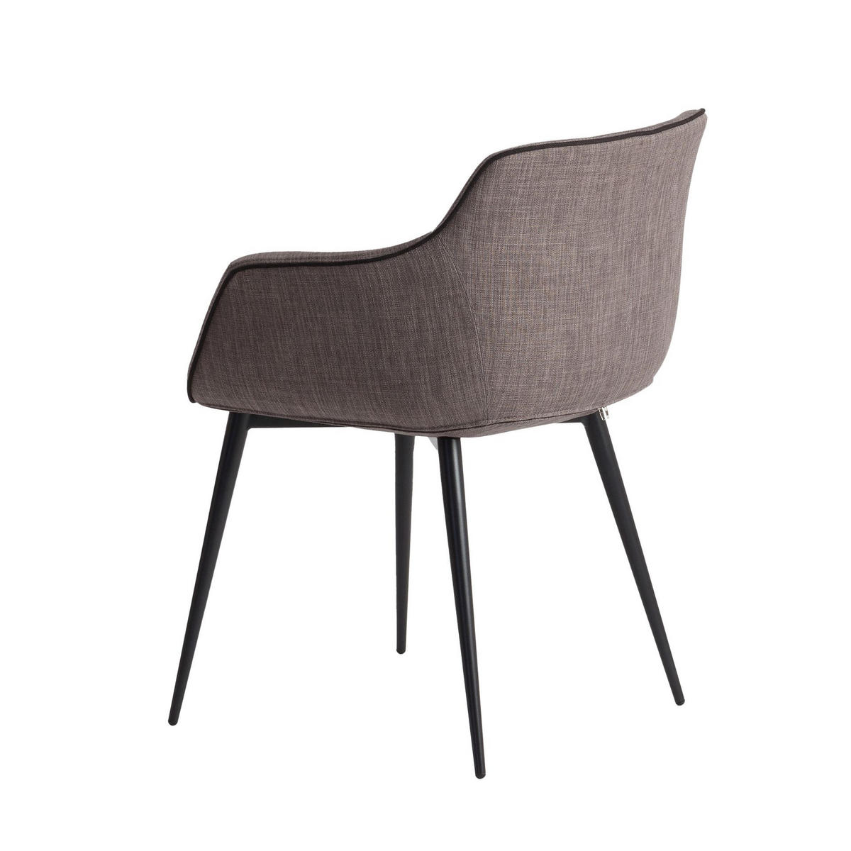 STUHL mit dunkelgrauem Stoffbezug - Dunkelgrau/Anthrazit, Textil/Metall (60/77/59cm) - ANGEL CERDA