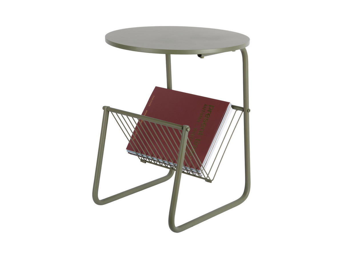 BEISTELLTISCH Riqueza - Grün - 40/40/49 cm - Grün, Metall (40/40/49cm) - Leitmotiv