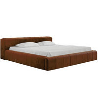 POLSTERBETT Lipari 140x200 Braun - Naturfarben/Braun, Holz/Textil (140/200cm) - Graingold