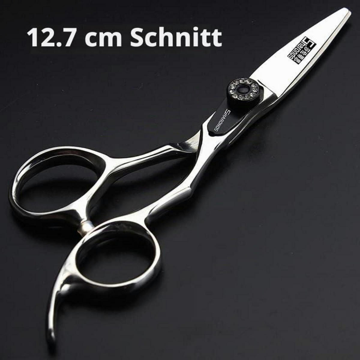 HAARSCHERE 5/5.5/6 Zoll Set Edelstahl ergonomisch - Silberfarben, Metall (12.7/1.5/12.7cm)