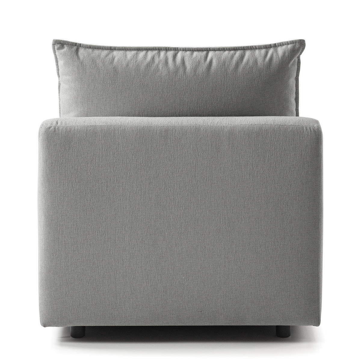 MODULSESSEL - Hellgrau, Holz/Textil (80/82/99cm) - home24