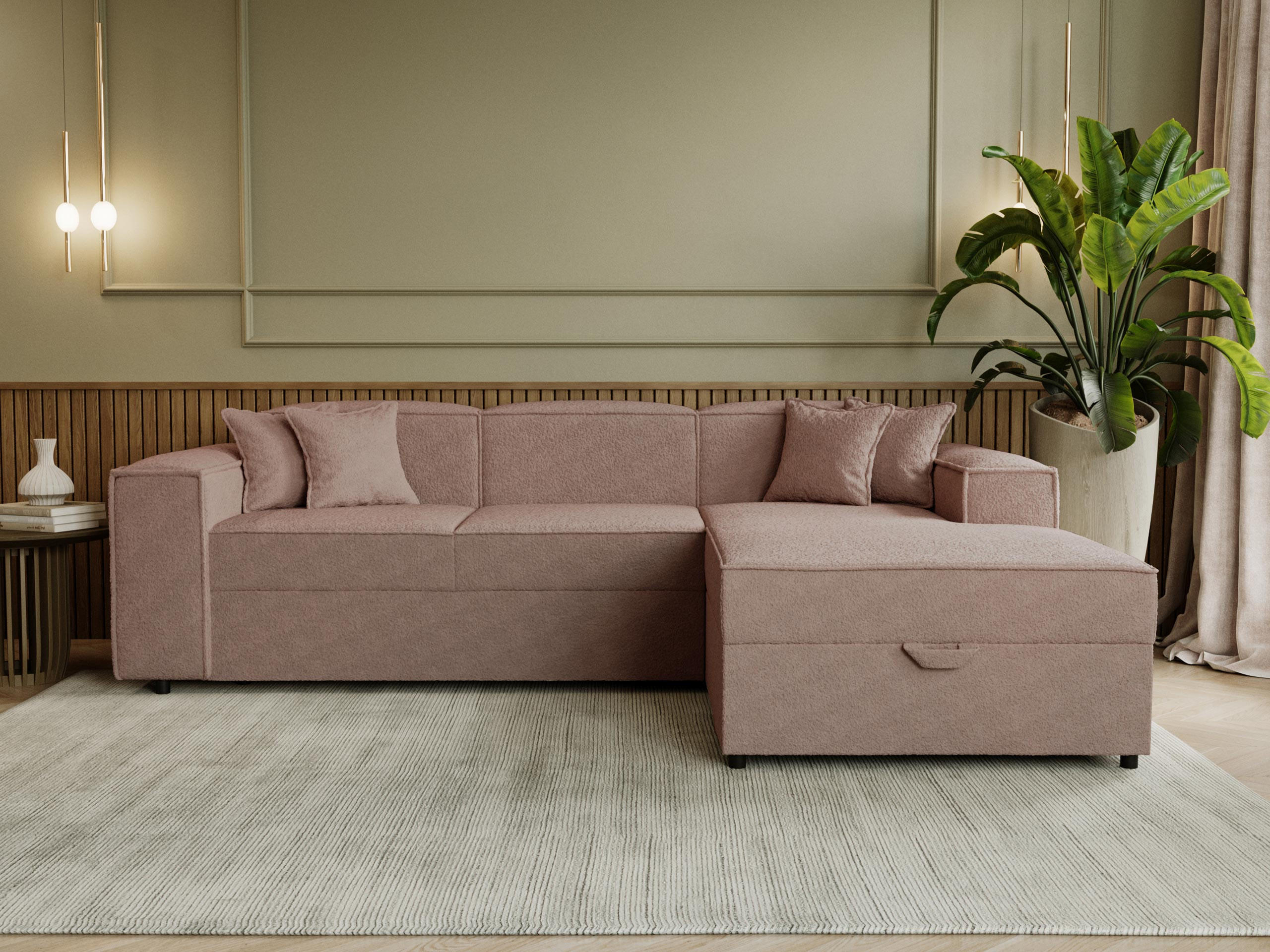 Thumbnail - Mirjan24 Ecksofa, Hellbraun, Textil, 5-Sitzer, Ottomane rechts,L-Form, 253x166 cm, Wohnzimmer, Sofas & Couches, Wohnland...