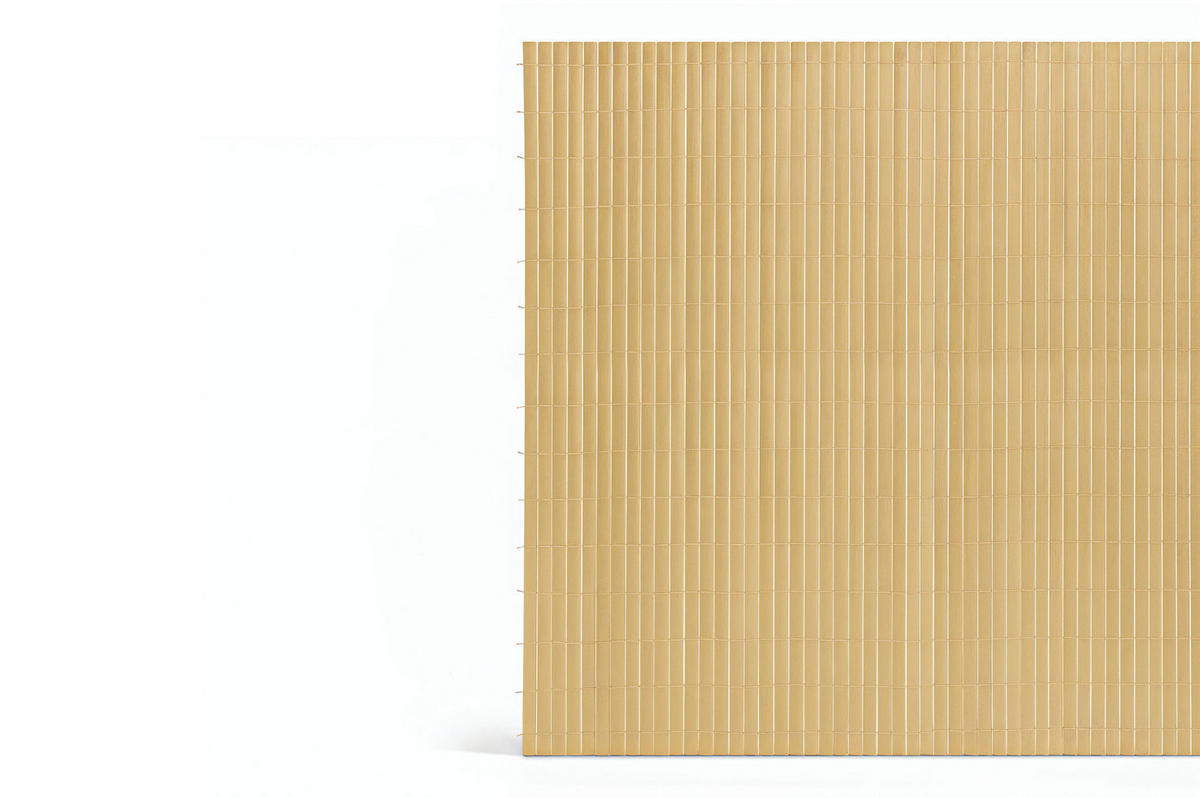 PVC Sichtschutzmatte VISO doppelseitig 5m x 1,5m Beige - Beige, Metall (500/150cm) - Casanoov