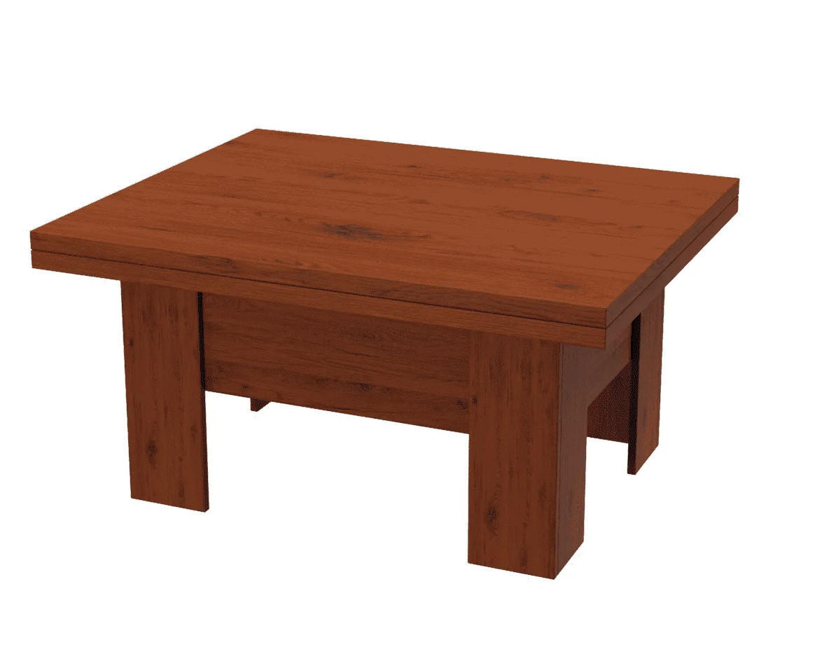 TISCH LONG - Akaziefarben, Holzwerkstoff (80/100/53cm) - Meblini