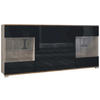 SIDEBOARD Bari Schwarz Hochglanz - Schwarz Hochglanz, Holzwerkstoff (166.5/75.5/35cm) - Vladon