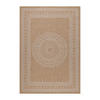 TEPPICH Outdoor Flachgewebe Vintage Polypropylen Terrasse Beige Rechteckig 140x200 - Beige, Textil (140/200cm) - KADIMA DESIGN