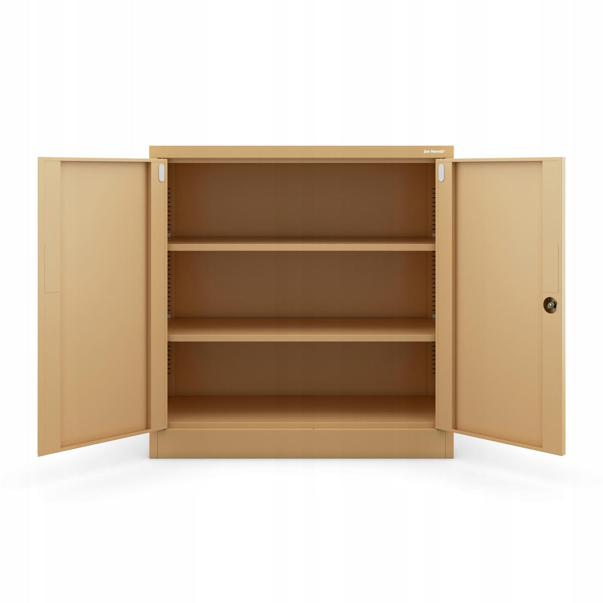 METALLSCHRANK Beata - Beige, Metall (90/93/40cm) - Jan Nowak