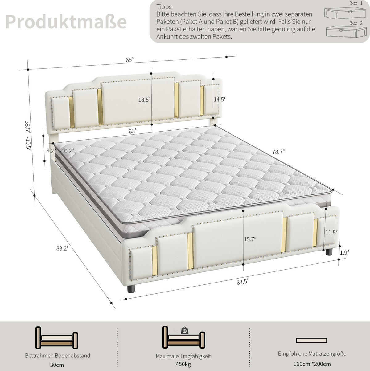 POLSTERBETT 160/200 cm Beige aus Samt mit Schubladen - Beige, Textil (160/200cm) - OKMYHOME