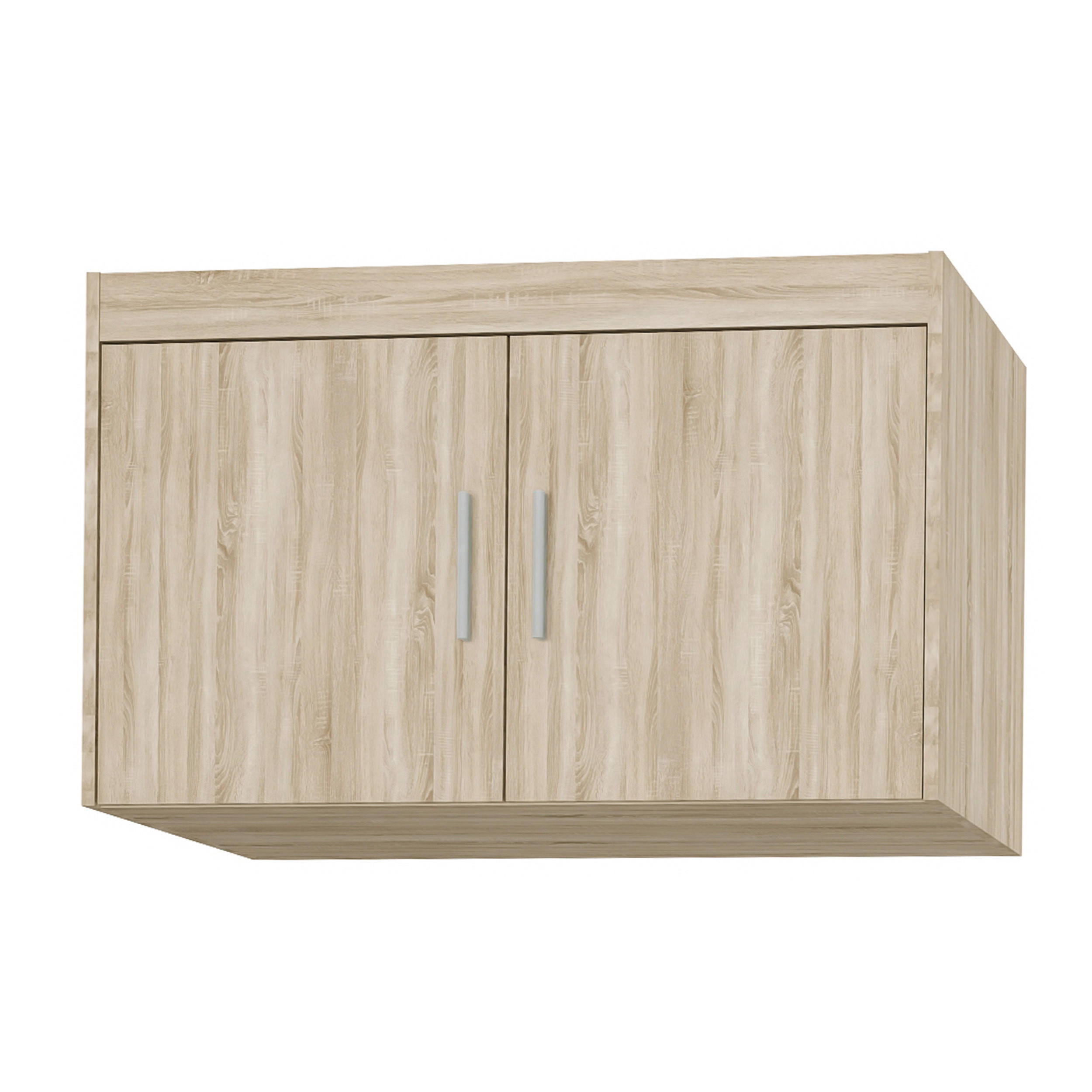AUFSATZSCHRANK Storicos Sonoma Eiche 89,7/55/53 cm - 2T Modern - Beige, Holzwerkstoff/Kunststoff (89.7/55/53cm) - AX Living