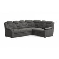 ECKSOFA mit Schlaffunktion und Bettkasten – weiches Chenille-Gewebe - Dunkelgrau/Anthrazit, Holz/Kunststoff (211/263cm) - Cotta