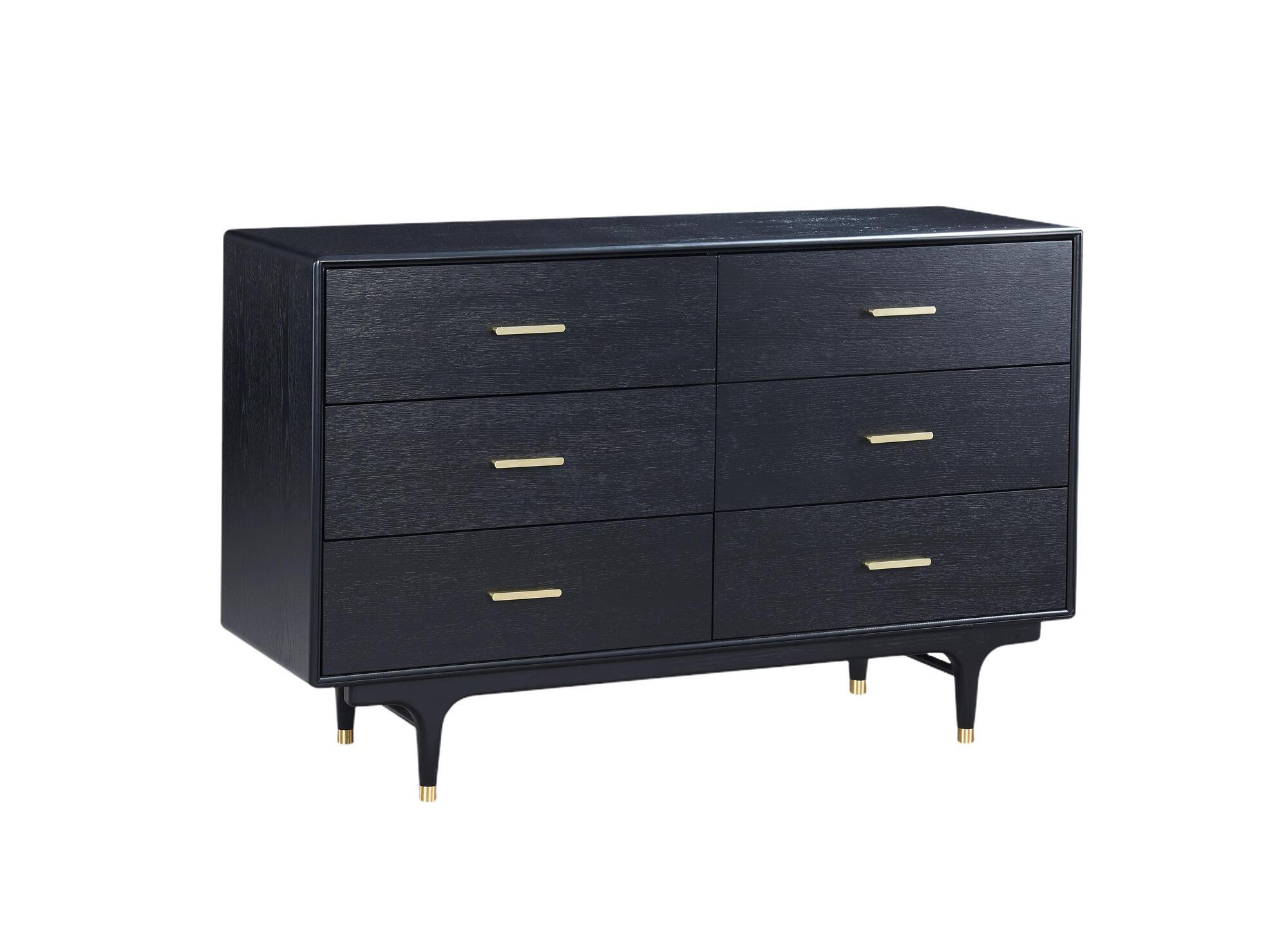 KOMMODE STILIG Schwarz 140x45x88 cm - Schwarz, Holzwerkstoff (140/88/45cm) - FURNLUX