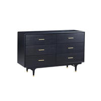 KOMMODE STILIG Schwarz 140x45x88 cm - Schwarz, Holzwerkstoff (140/88/45cm) - FURNLUX