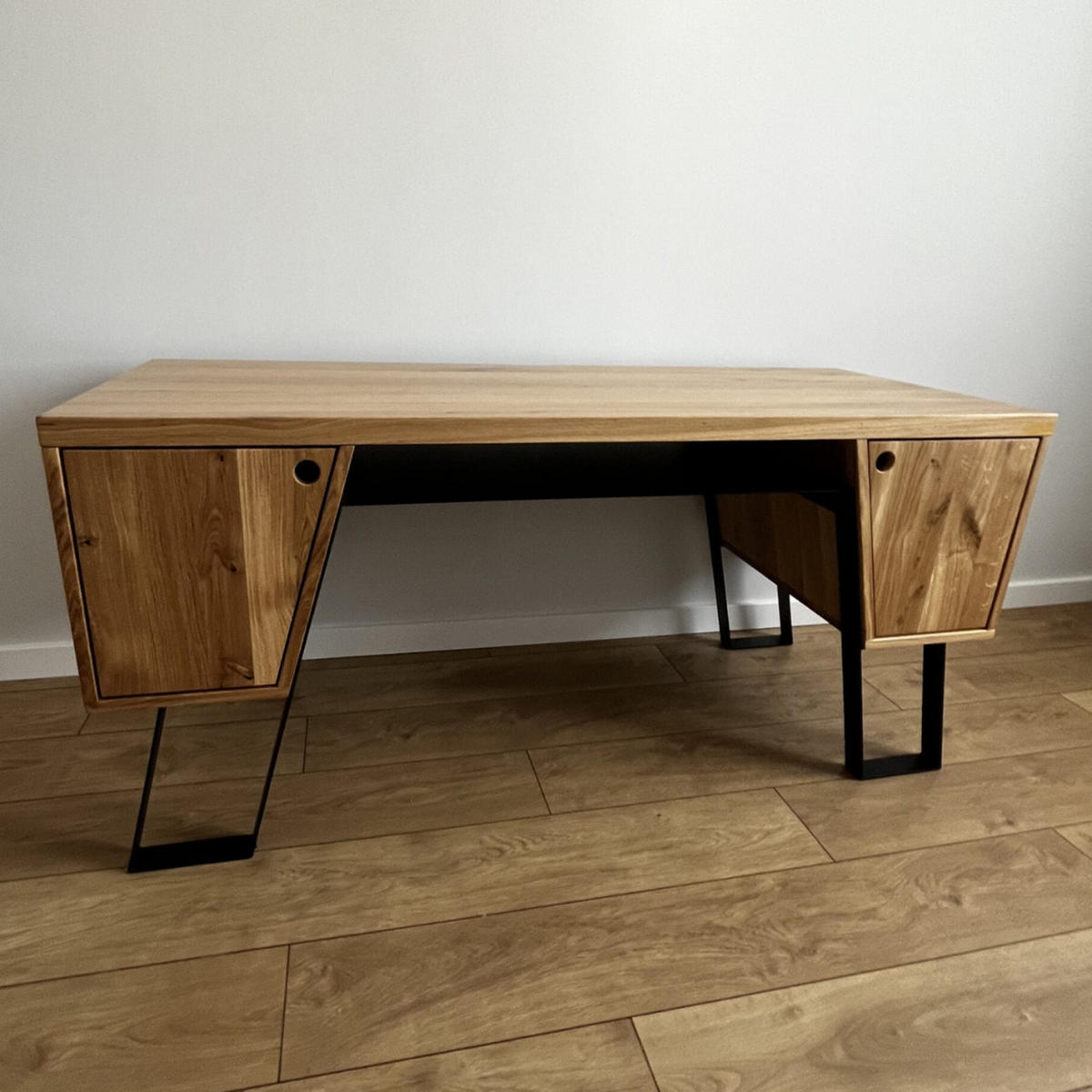 SCHREIBTISCH aus Holz füs Büro BORA I - Eichefarben, Holz (60/160/78cm) - Rawood Furniture
