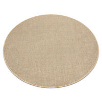 COVOR CASABLANCA LOOM cerc bej, bucla, moale interior și exterior 150 cm - bej, material textil (150/150cm) - rugsX