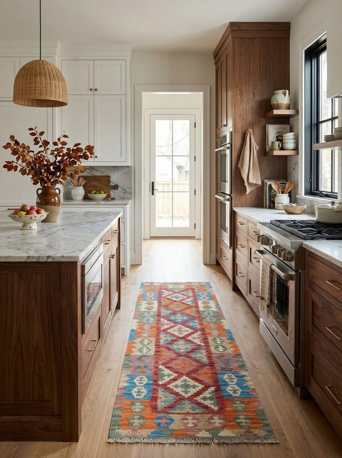 LÄUFER Gashgai Kelim Rot, Bunt 193/64 cm Schurwolle - Multicolor, Textil (64/193cm) - Looma