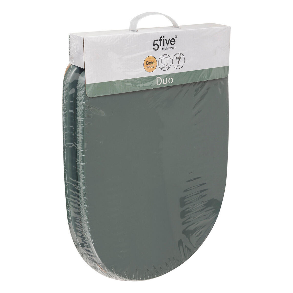 TOILETTENDECKEL Duo, HDF, Grün - Grün, Holzwerkstoff (5.3/47.2/36cm) - 5five Simply Smart